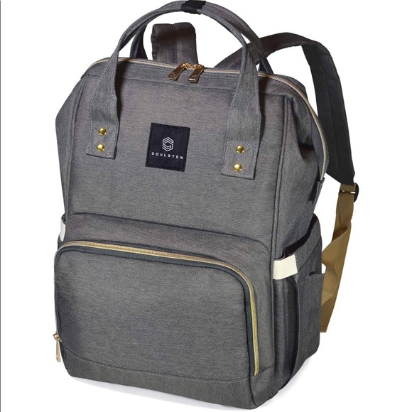 Soulsten Diaper Bag Backpack in Gray - Picture 9 of 14